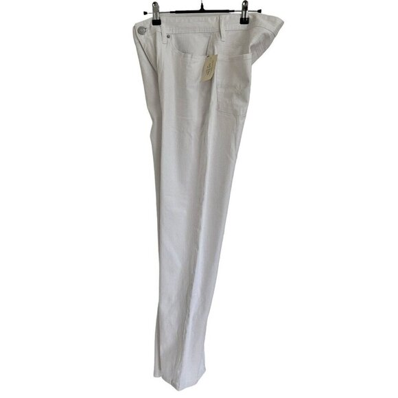 GUESS Los Angeles Womens Size 32 True White Denim Jeans Straight NWT MSRP $89 - Picture 6 of 16